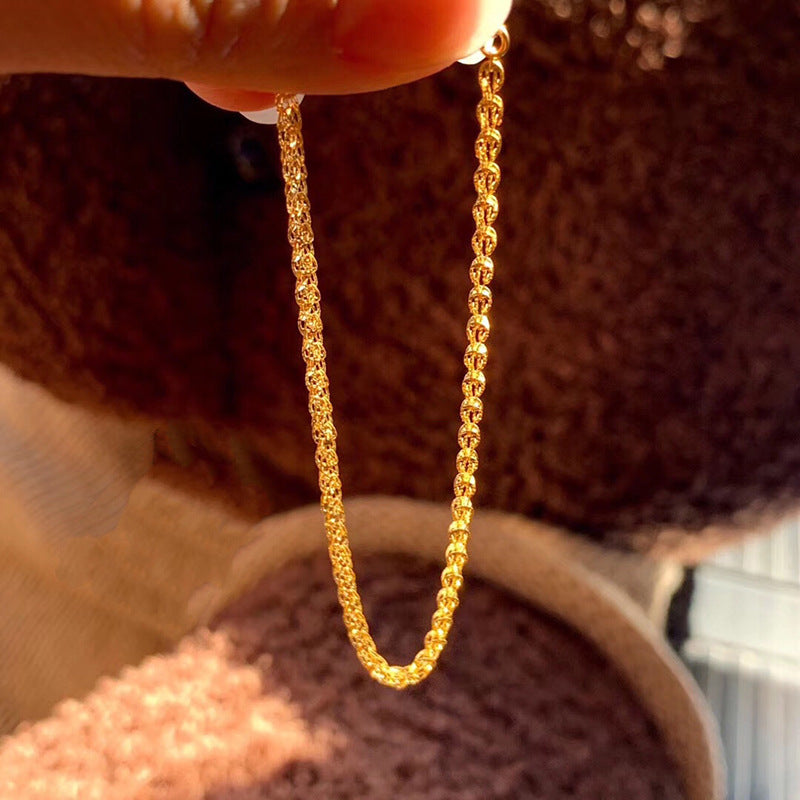 Handgemaakte vintage Gouden Armband