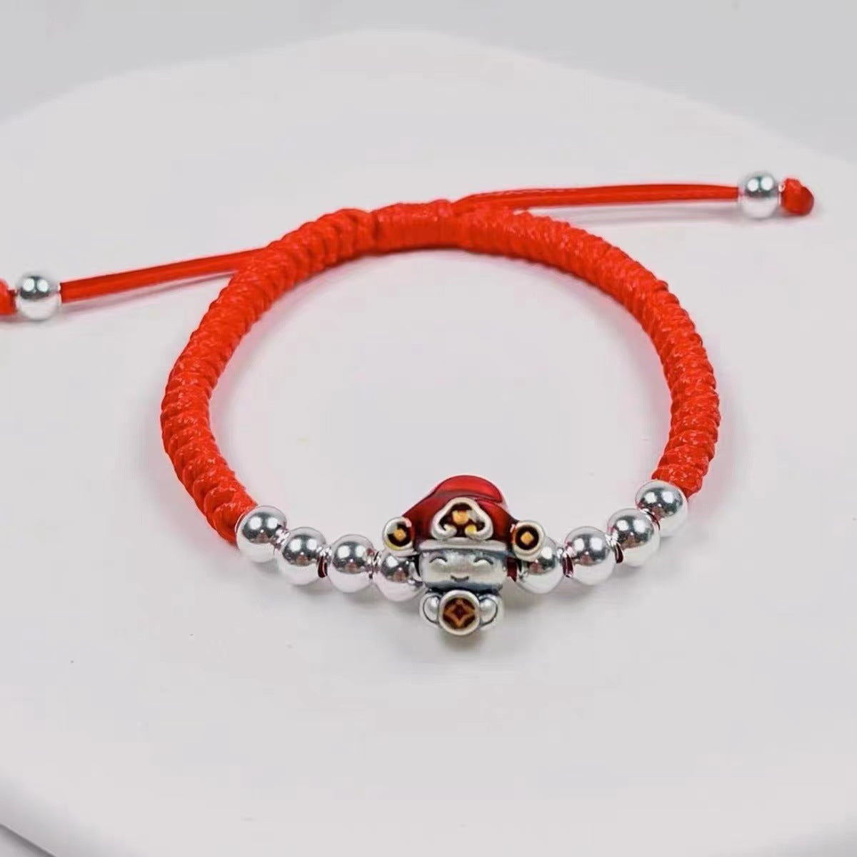 Handgemaakte vintage Zilveren Armband