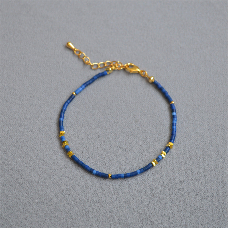 Handgemaakte vintage Zilveren Armband