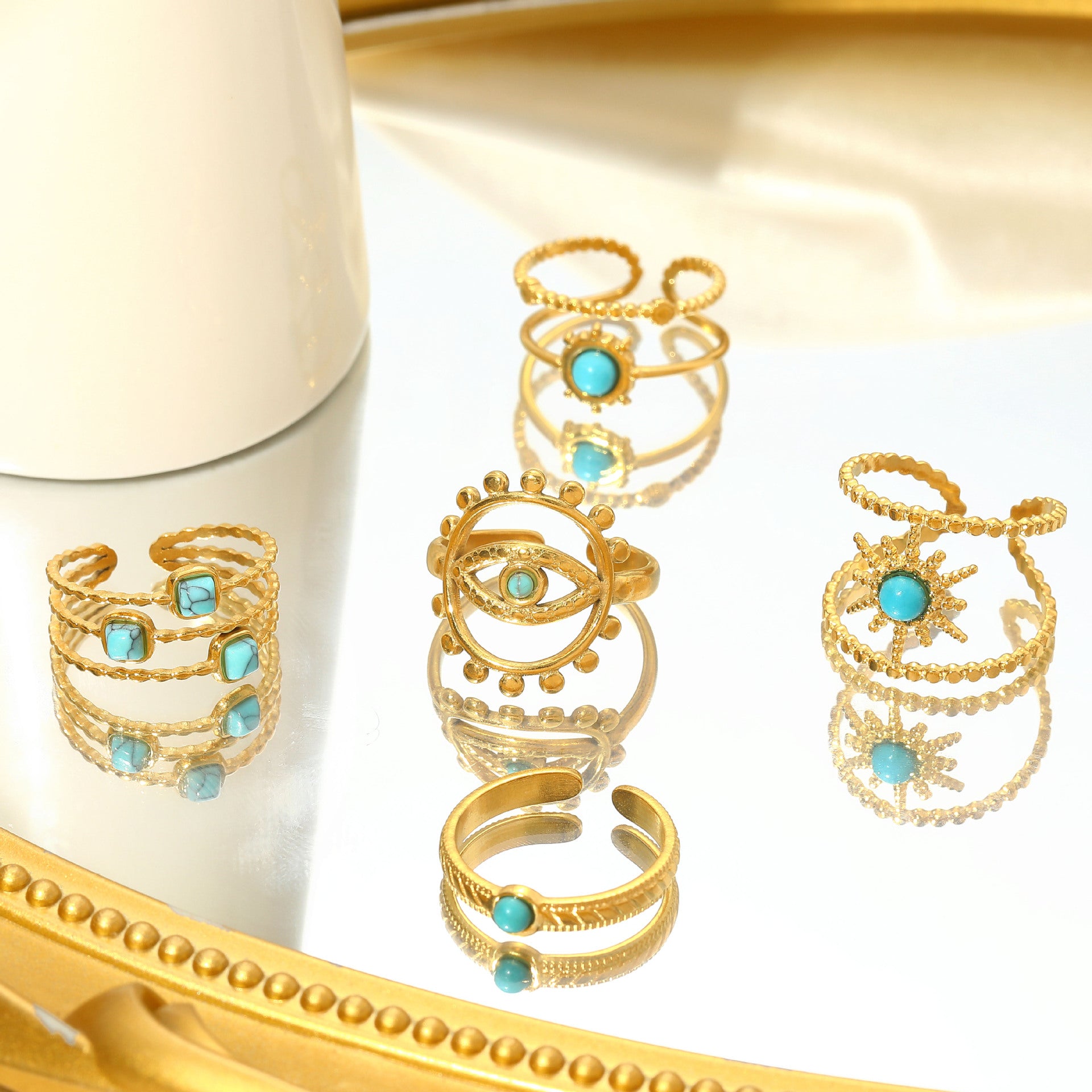 Charmante Gouden Ring voor elke gelegenheid