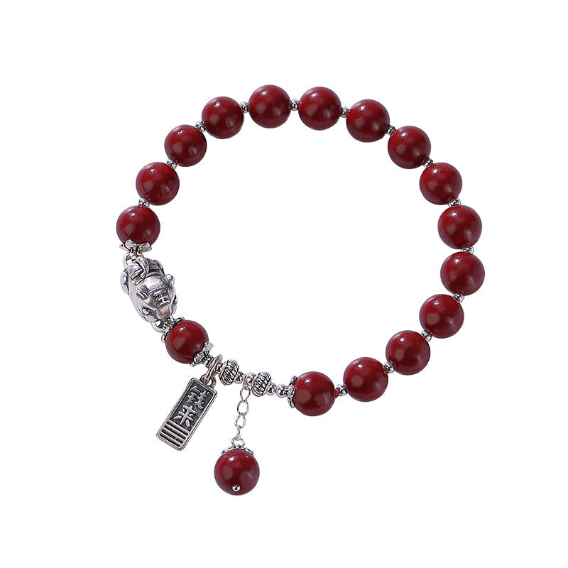 Handgemaakte vintage Zilveren Armband