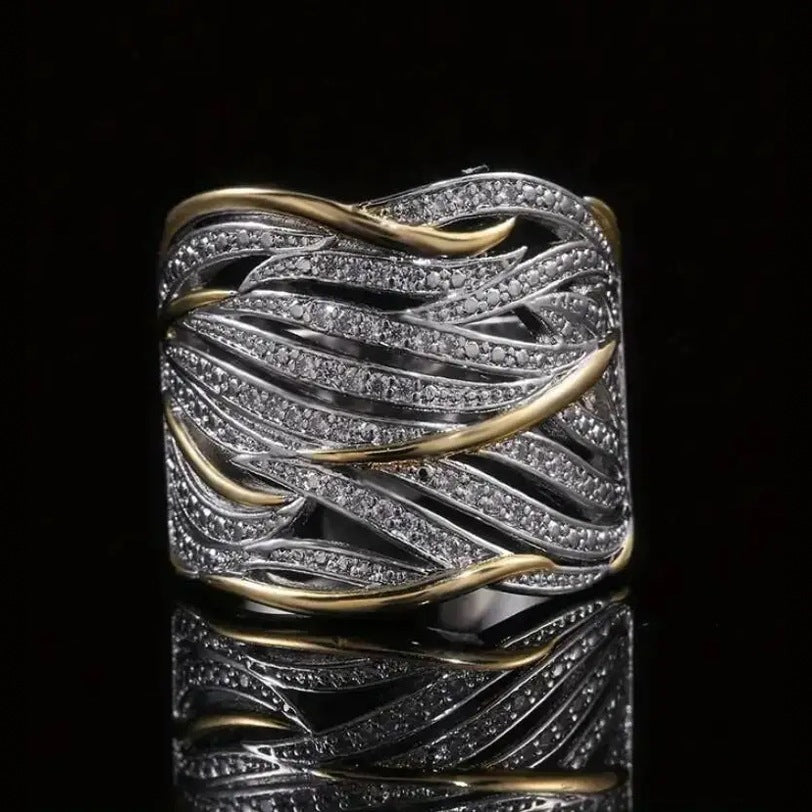 Handgemaakte vintage Gouden Armband