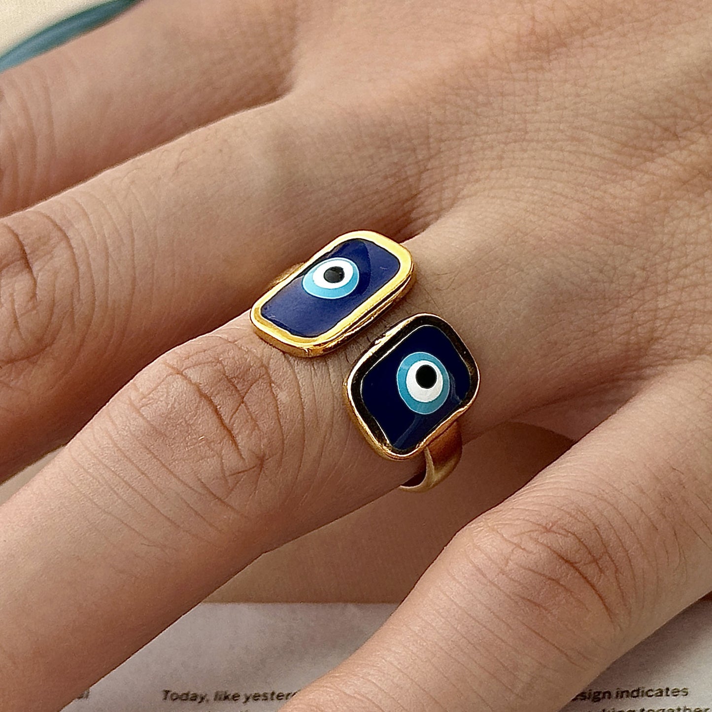 Handgemaakte vintage Gouden Armband