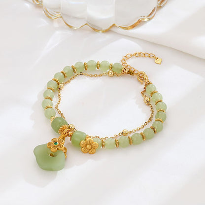 Handgemaakte vintage Zilveren Armband