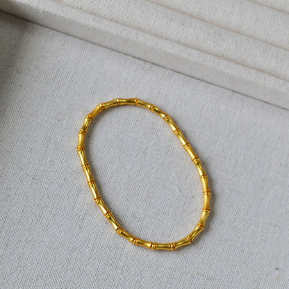 Handgemaakte vintage Gouden Armband