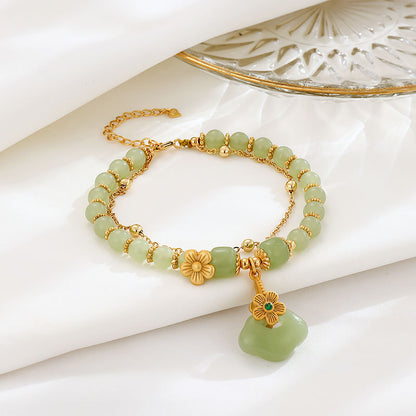 Handgemaakte vintage Zilveren Armband