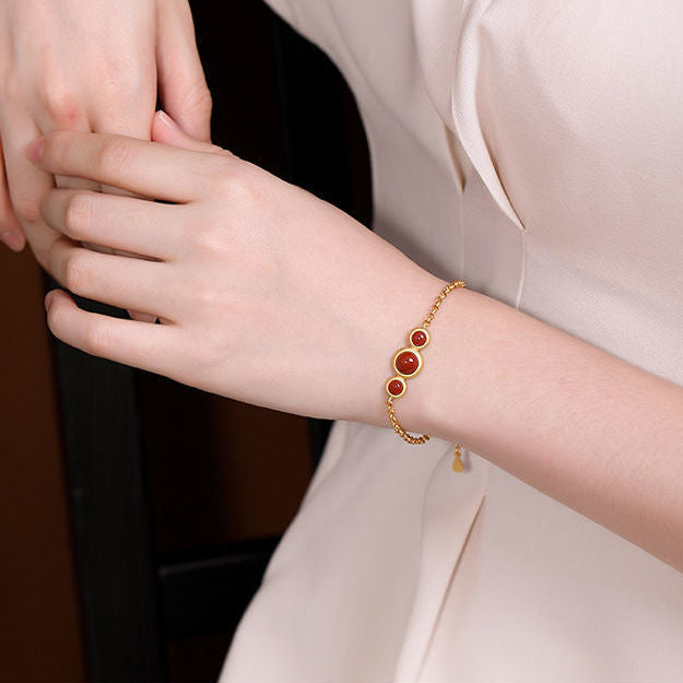 Handgemaakte vintage Zilveren Armband