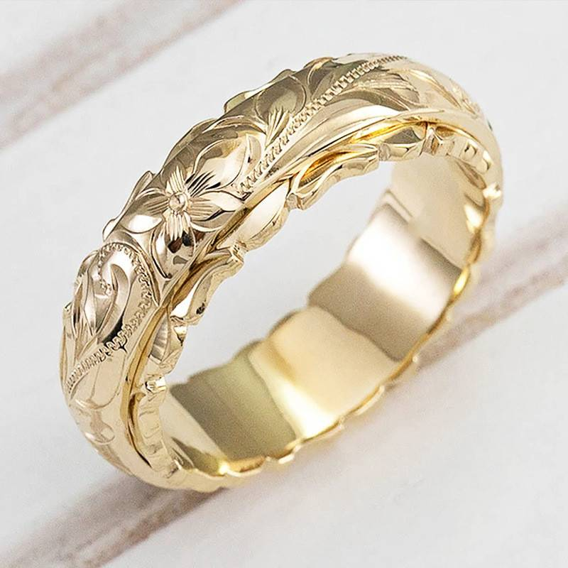 Klassieke Gouden Ring met tijdloze uitstraling
