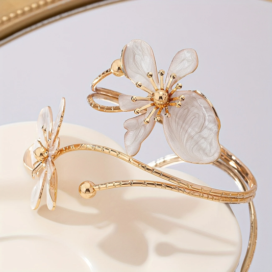 Handgemaakte vintage Gouden Armband