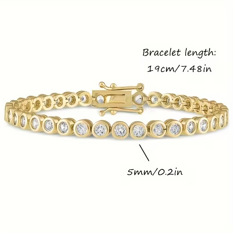 Handgemaakte vintage Gouden Armband