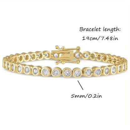 Handgemaakte vintage Gouden Armband