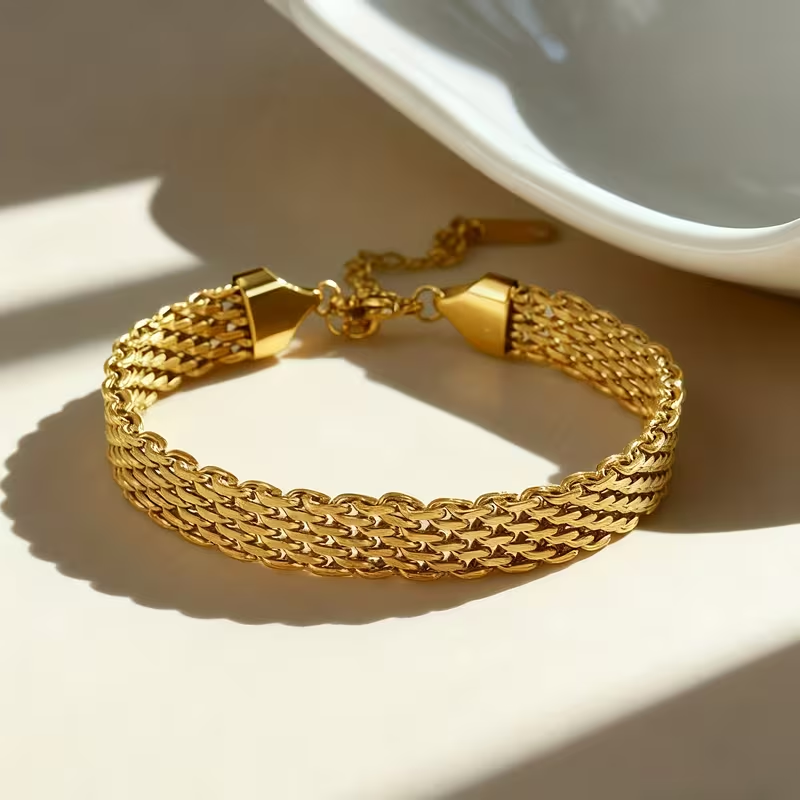 Schitterende Gouden Armband voor dagelijks gebruik