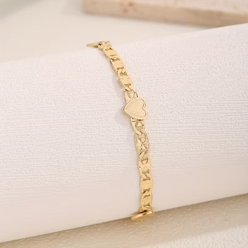 Handgemaakte vintage Gouden Armband