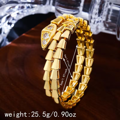 Handgemaakte vintage Gouden Armband