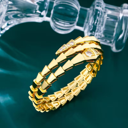 Handgemaakte vintage Gouden Armband