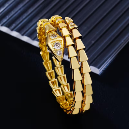 Handgemaakte vintage Gouden Armband